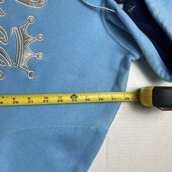 Vintage JNCO Jeans Hoodie baby blue Y2K Sweatshirt size Large - Picture 4 of 7
